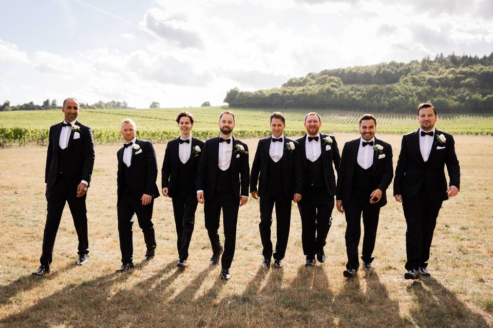 Groom and groomsmen