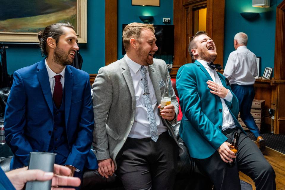 Pre wedding laughs