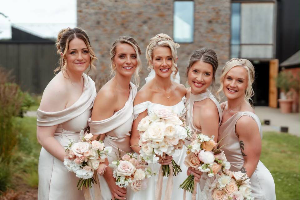 Beautiful bridal party