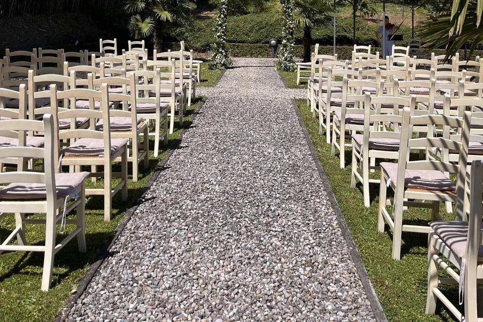 Symbolic ceremony layout