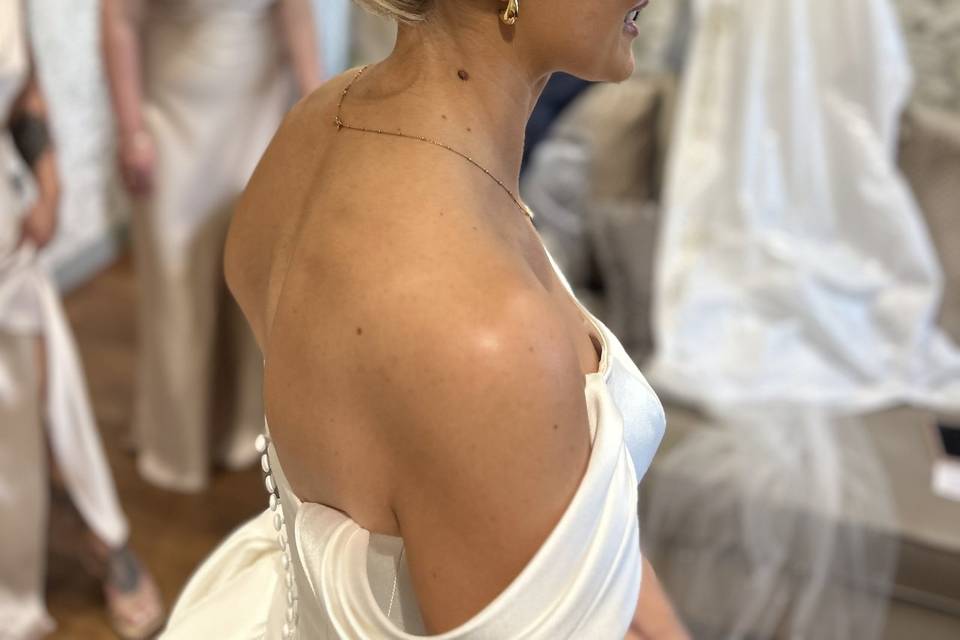 Pammy bridal updo