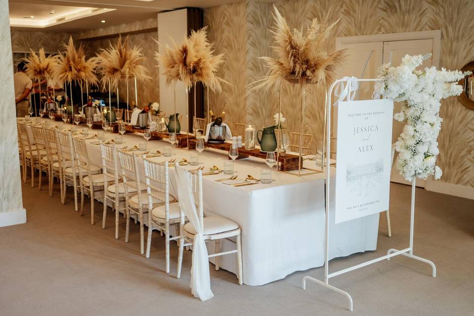 Ocean Drive- Long tables