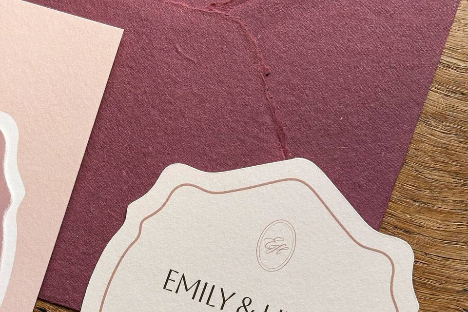 Die-cut Crest Invitation