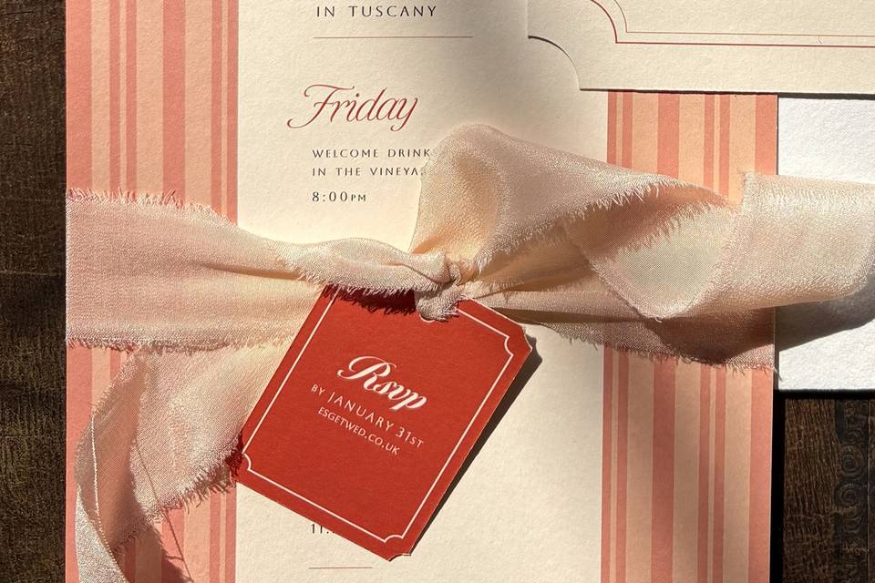 Destination Wedding Invitation