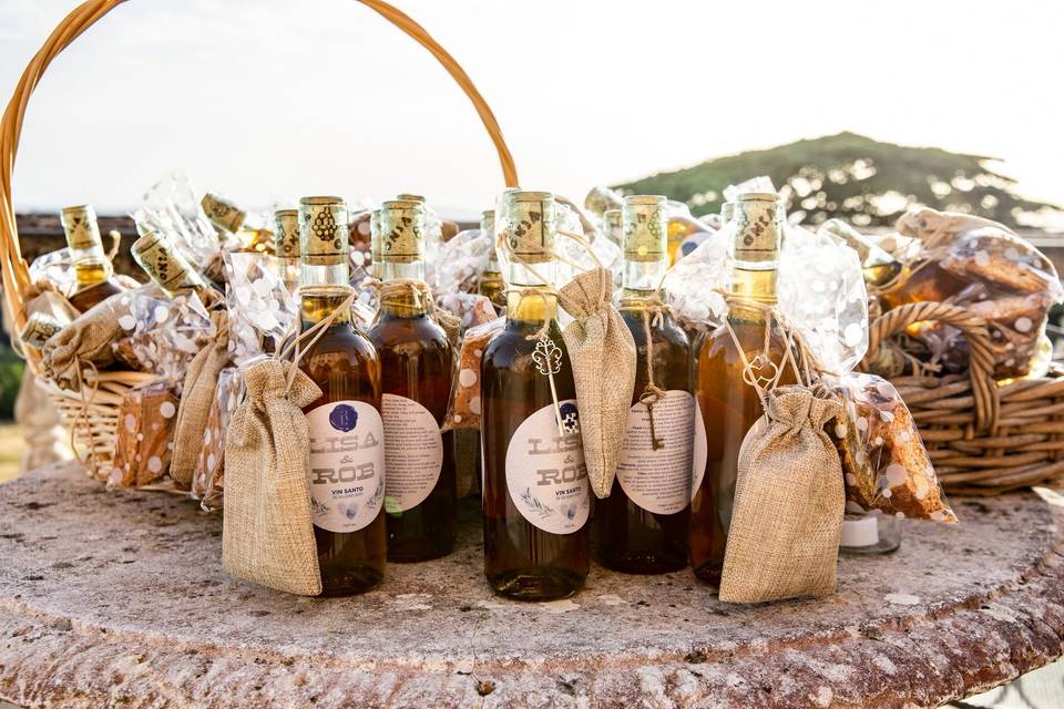 Olive oil as wedding favor