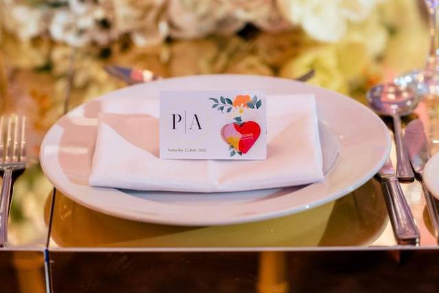 Gold Wedding Favours (Front)