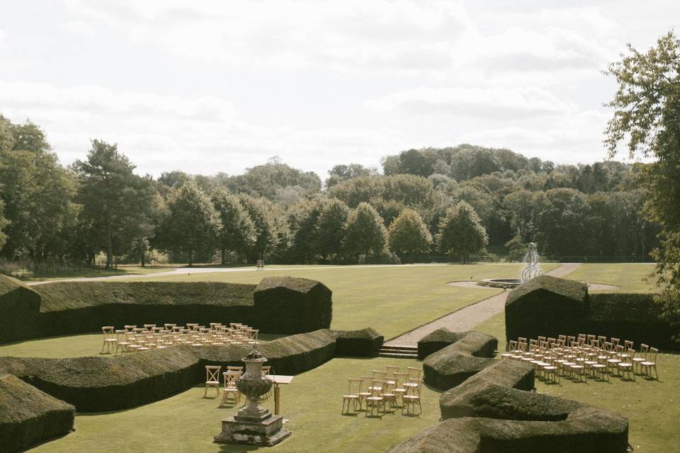 Sunken Garden Outdoor Ceremony