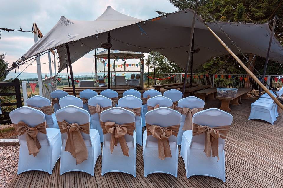 Ceremony - dressed chairs