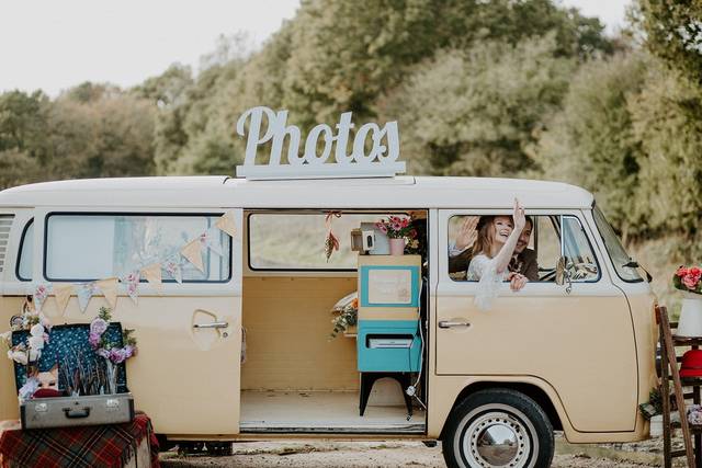 Happy Camper Photo Bus - VW Photo Booth Bus Rental