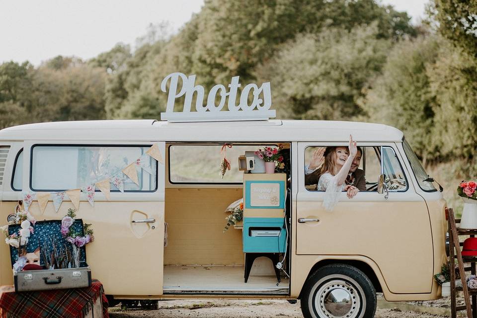 Buttercup Bus VW Camper Photo Booth