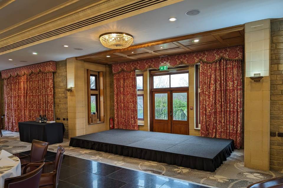Staging with Carpet and Skirting