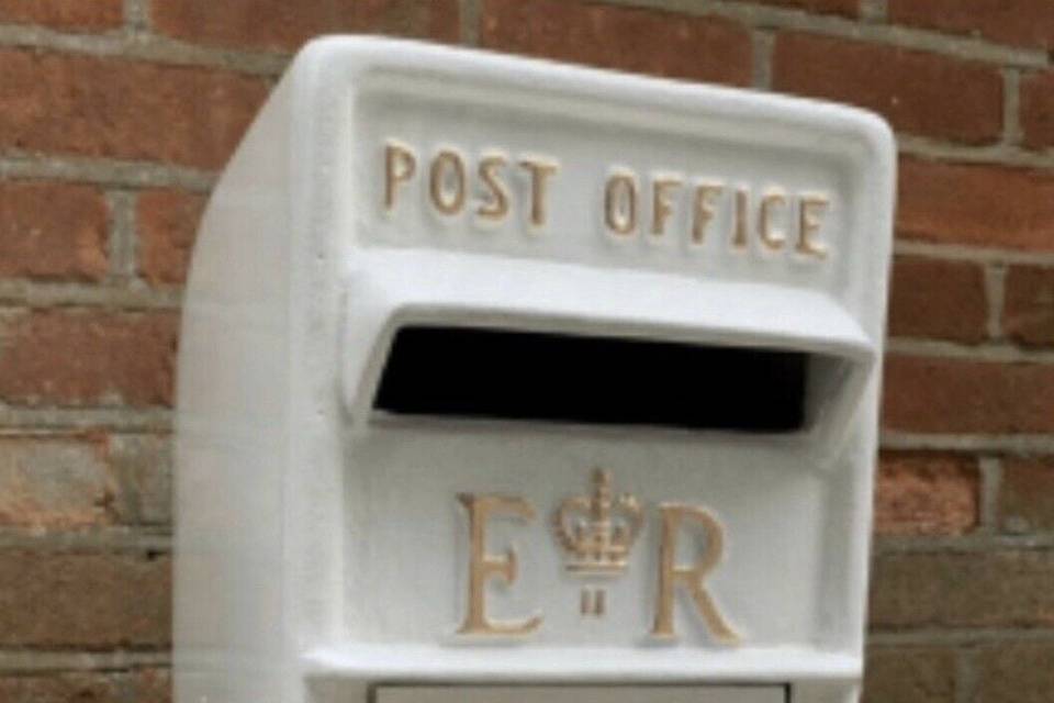 White post box