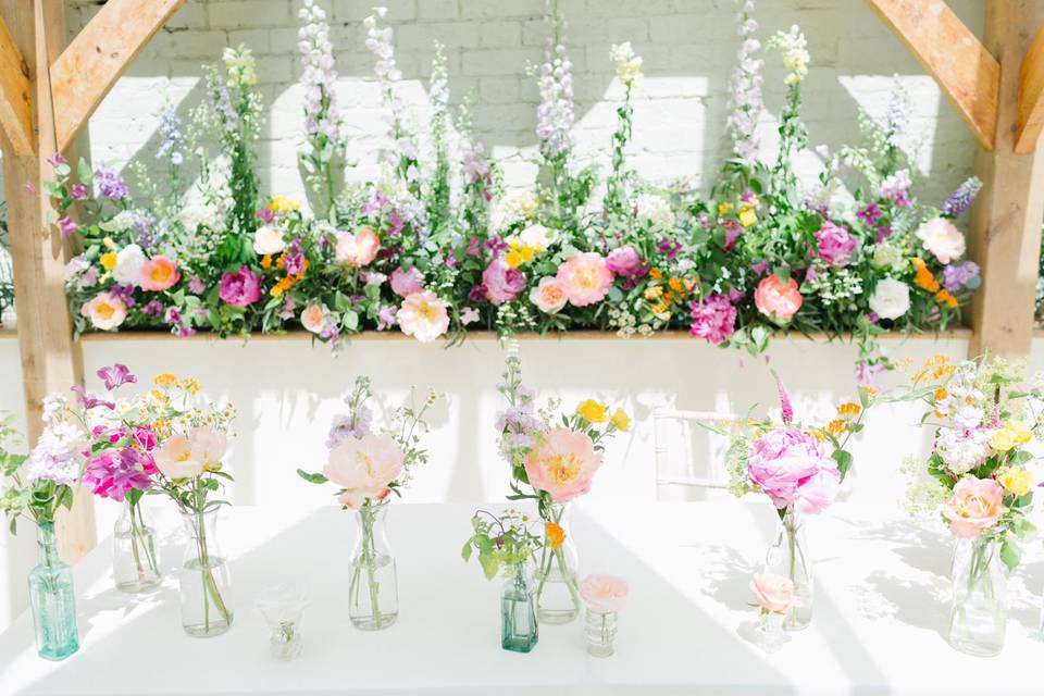 Meadow and bud vases