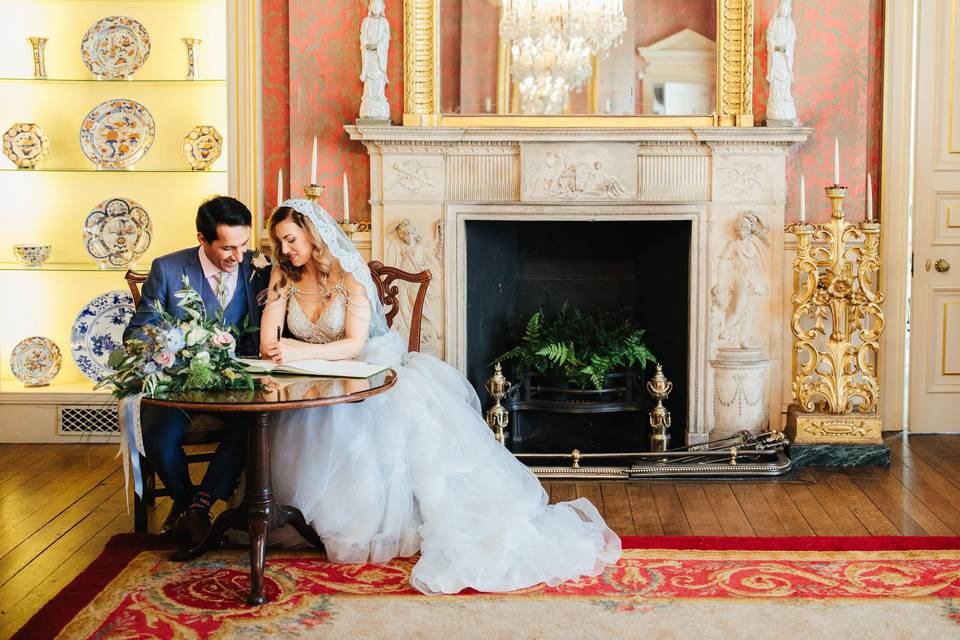 Signing the Wedding Register