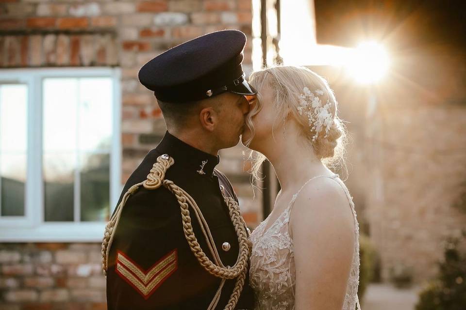 Bride & Groom golden hour