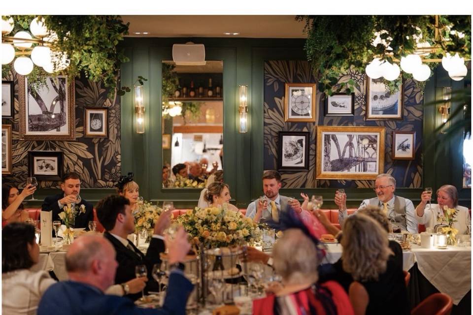 Wedding breakfast at Pecks