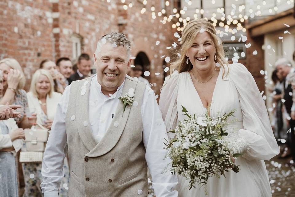 Confetti on the cobbles