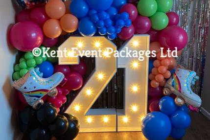 Light Up Numbers w/ Balloons