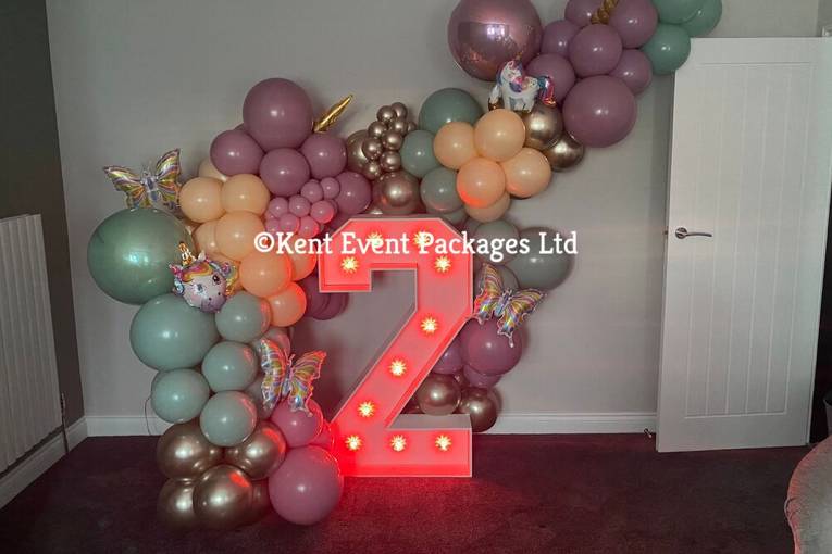 Light Up Numbers w/ Balloons