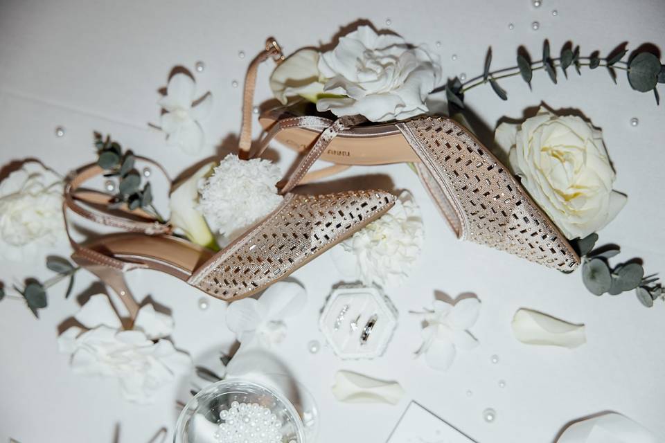 Bridal Accessories Flat Lay