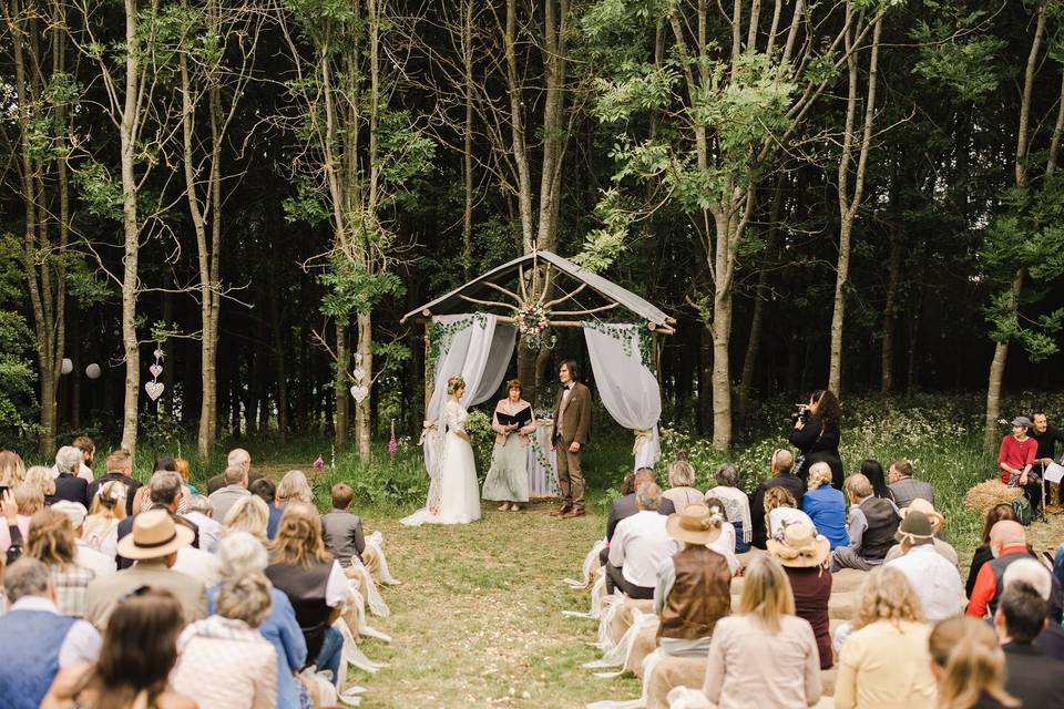 Woodland ceremony space