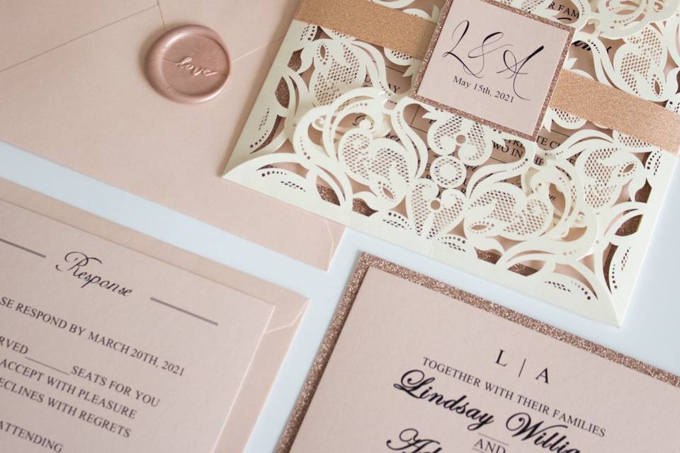 Blush Pink and Ivory Suite