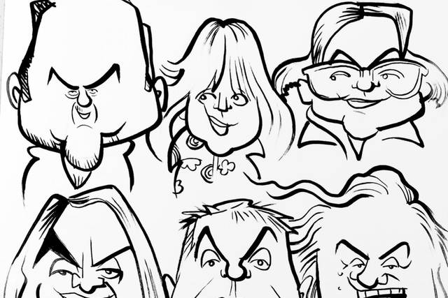 A group caricature