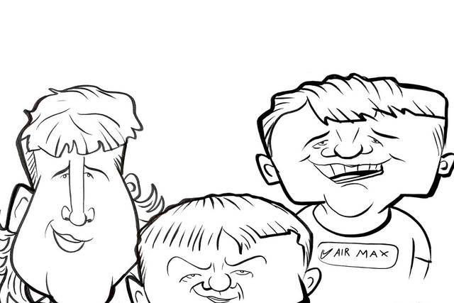 A family caricature