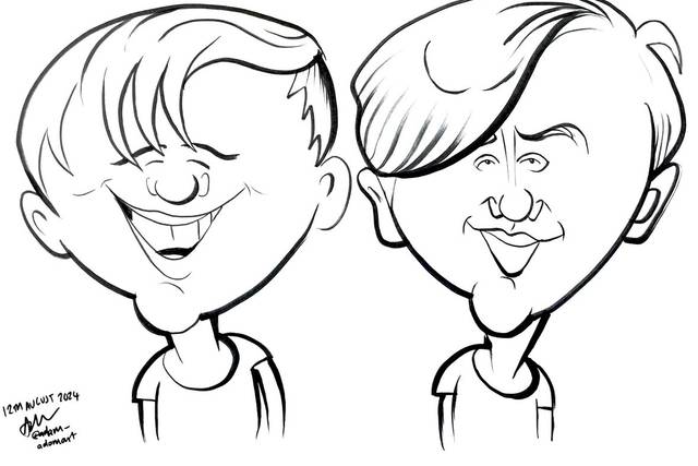 A family caricature