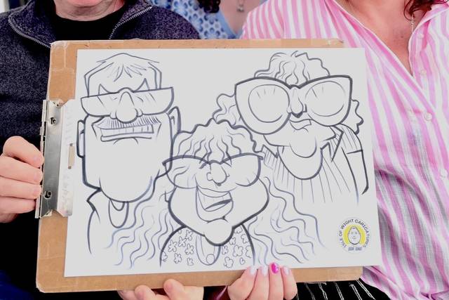 Guests with their picture