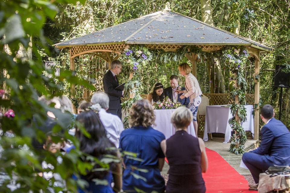 Woodland Wedding Ceremony in The Glade