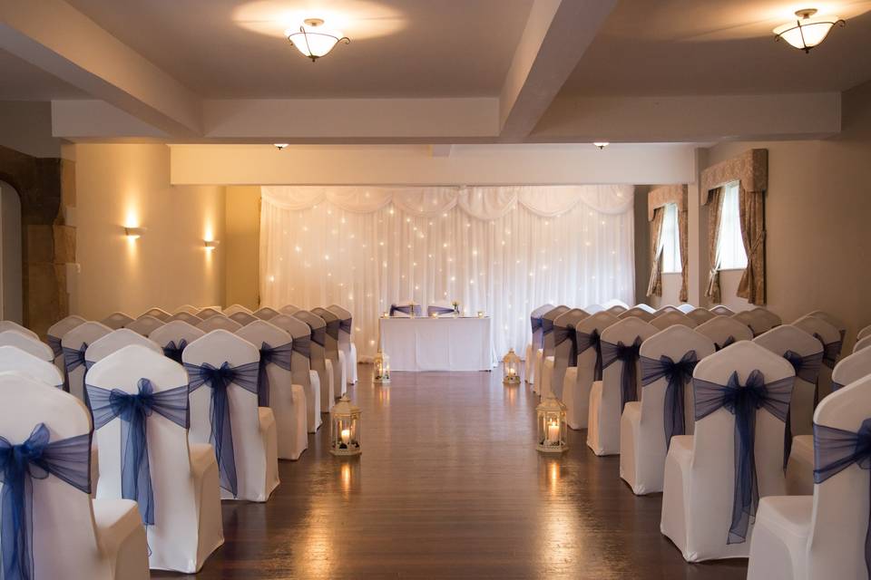 Old Hall Wedding Ceremony. Photograph by Ani Evans