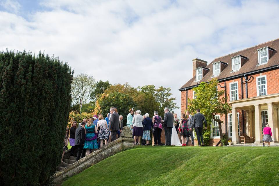 Wedding Ceremony on The Loggia. Photograph by Ani Evans