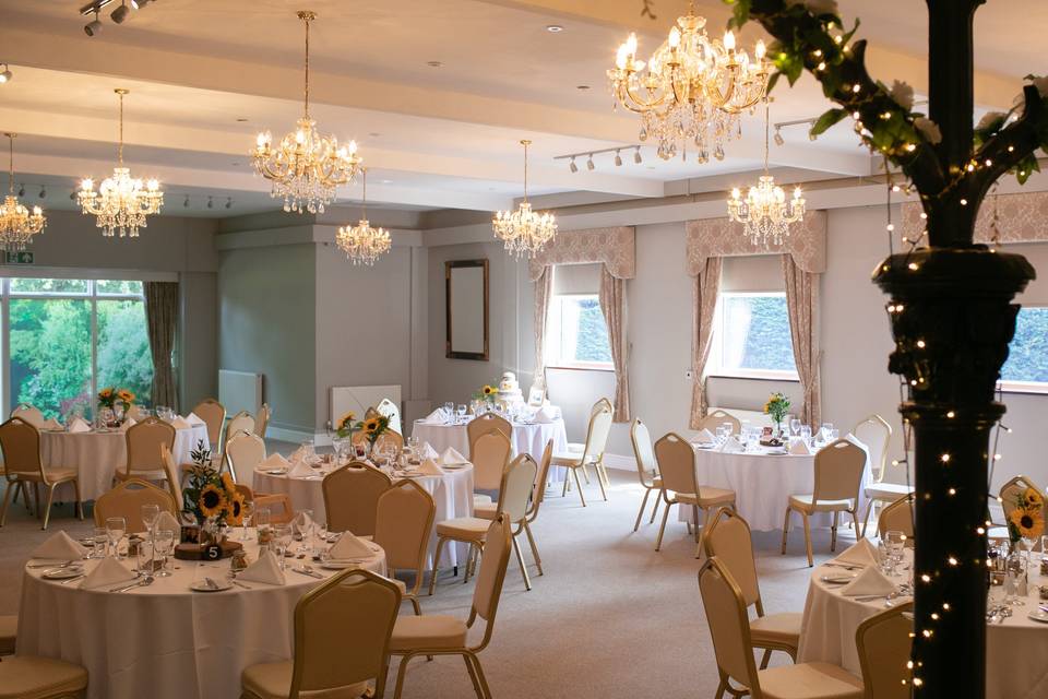 Wedding breakfast in Banqueting Suite