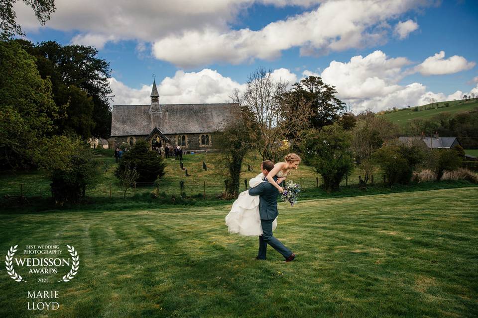 Carrying the bride