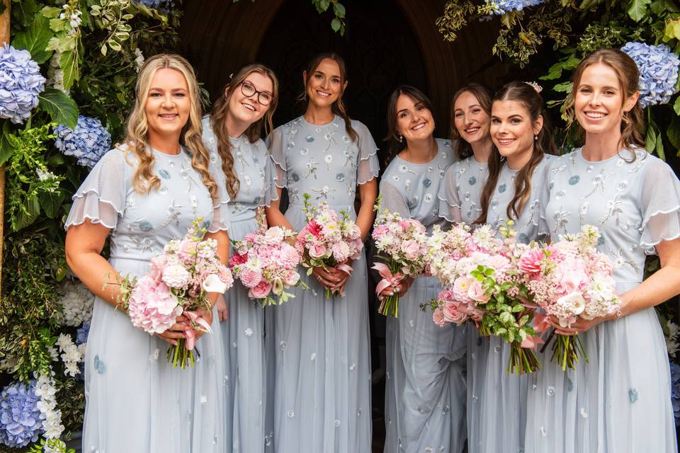 Bridesmaids flowers