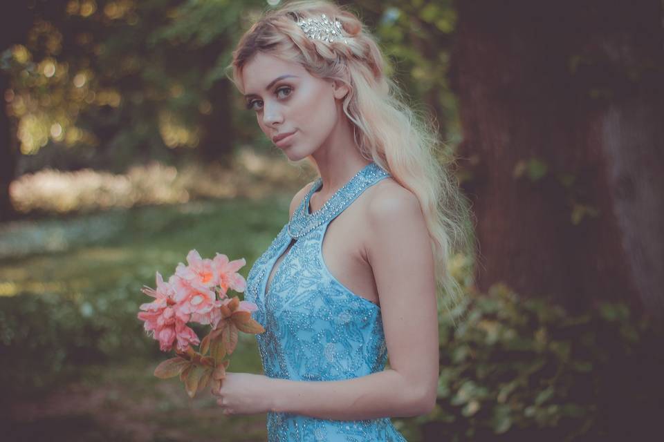 Bridal hair & makeup by Laura