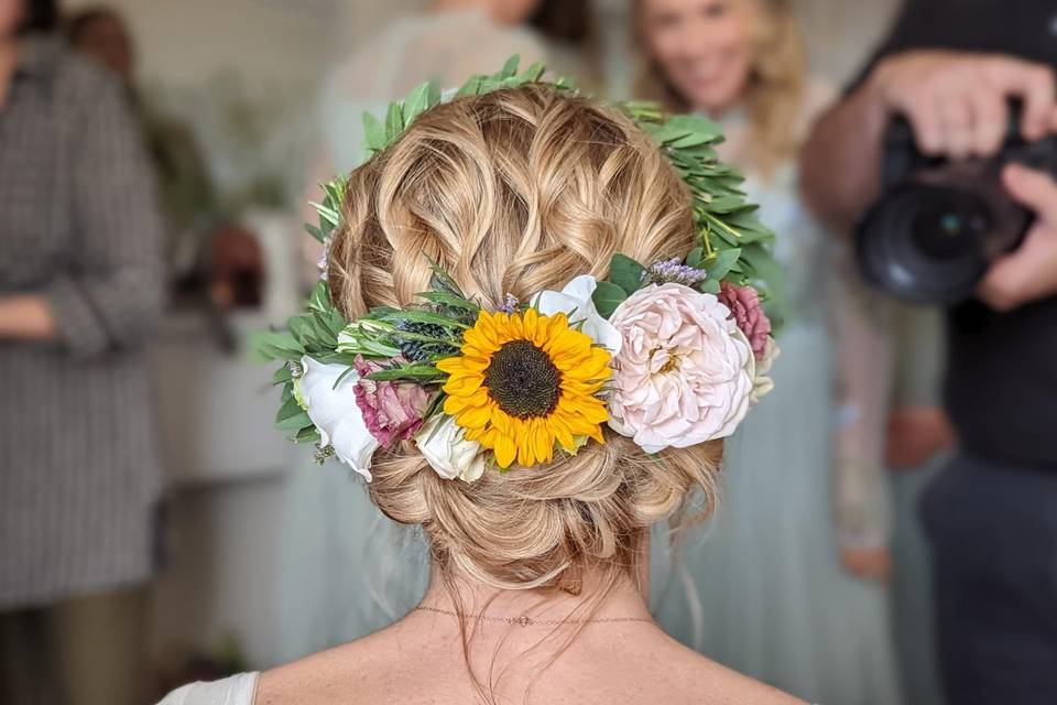 Bridal hair by Claire