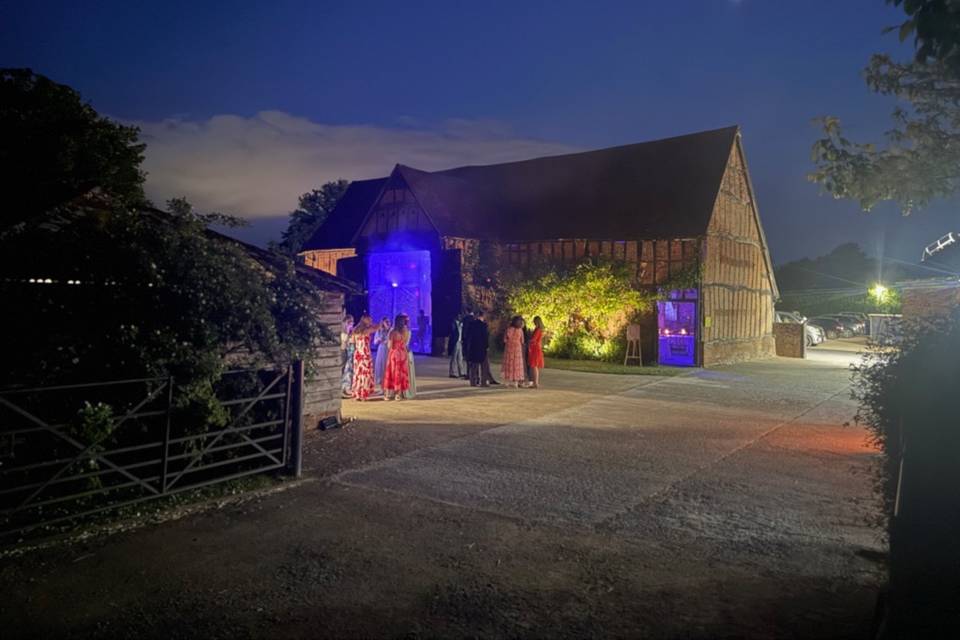 Bunyan's Barn at night