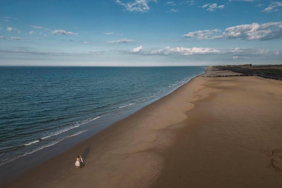 The beach