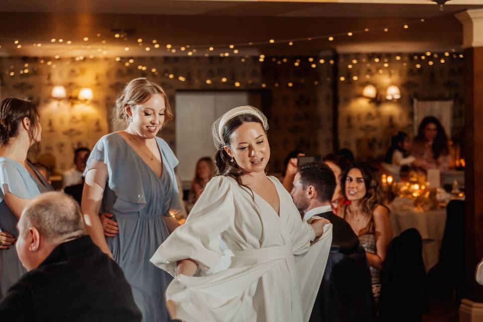 Bride with her friends