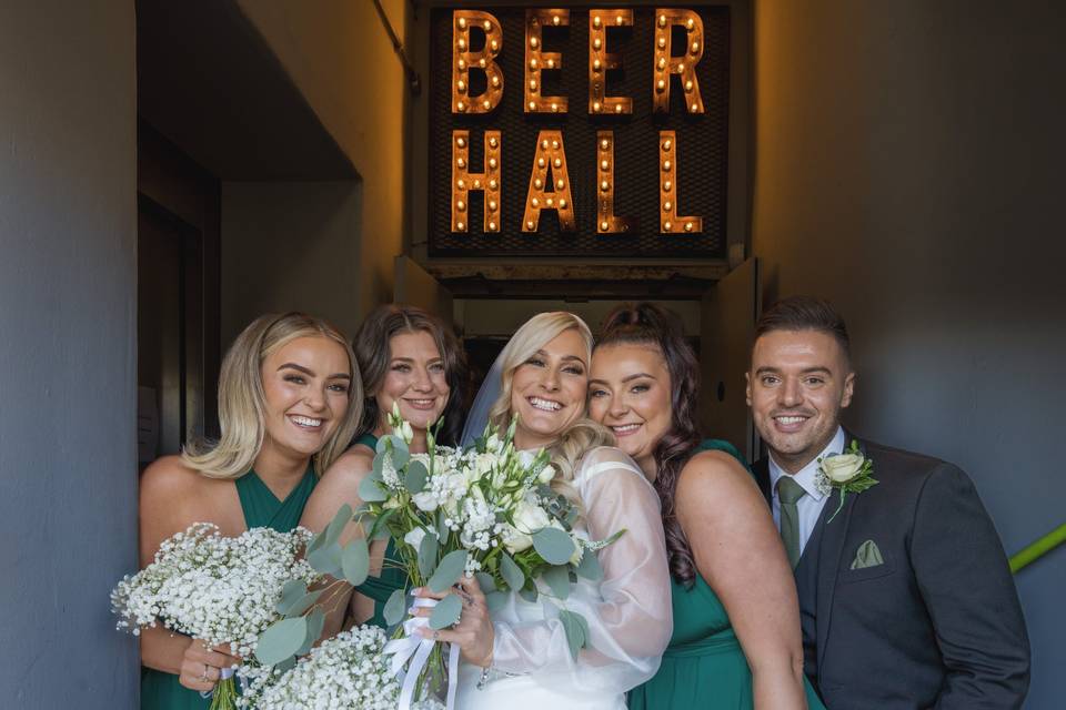 Bridesmaids in the Beer Hall