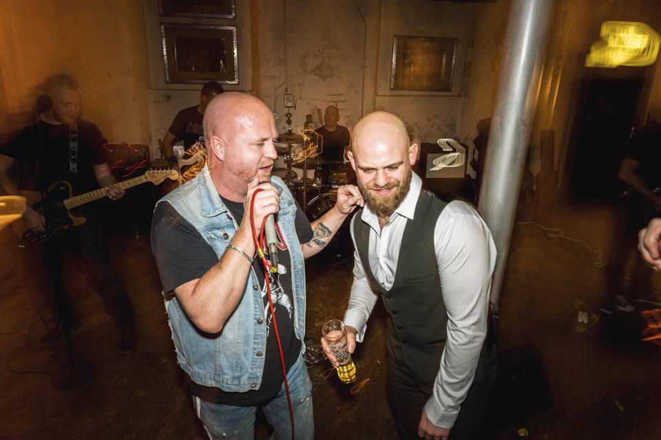 Groom with the AC/DC Band