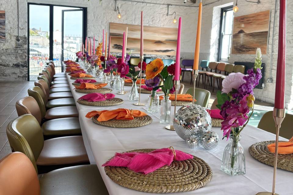 Bright Disco Wedding