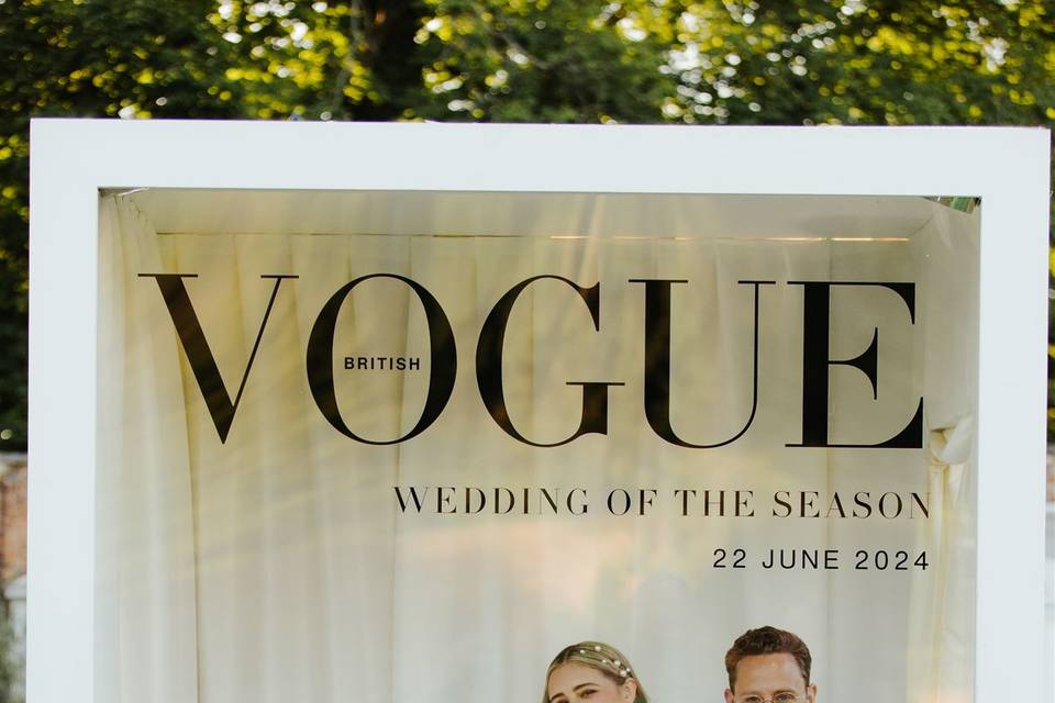 Our Bespoke 'Vogue' Photobooth