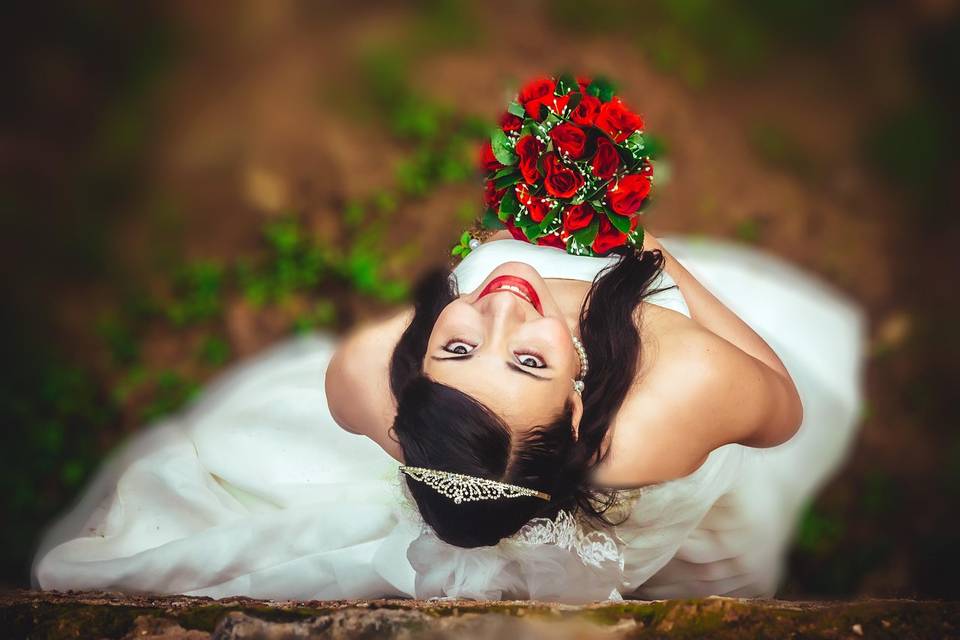 The happy bride!