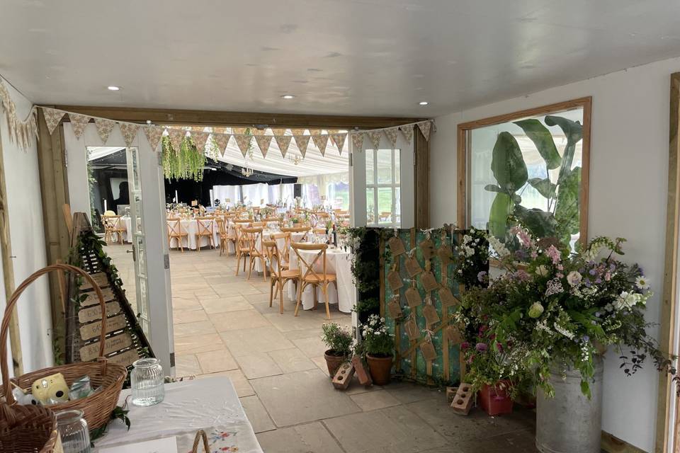 Entrance hall marquee