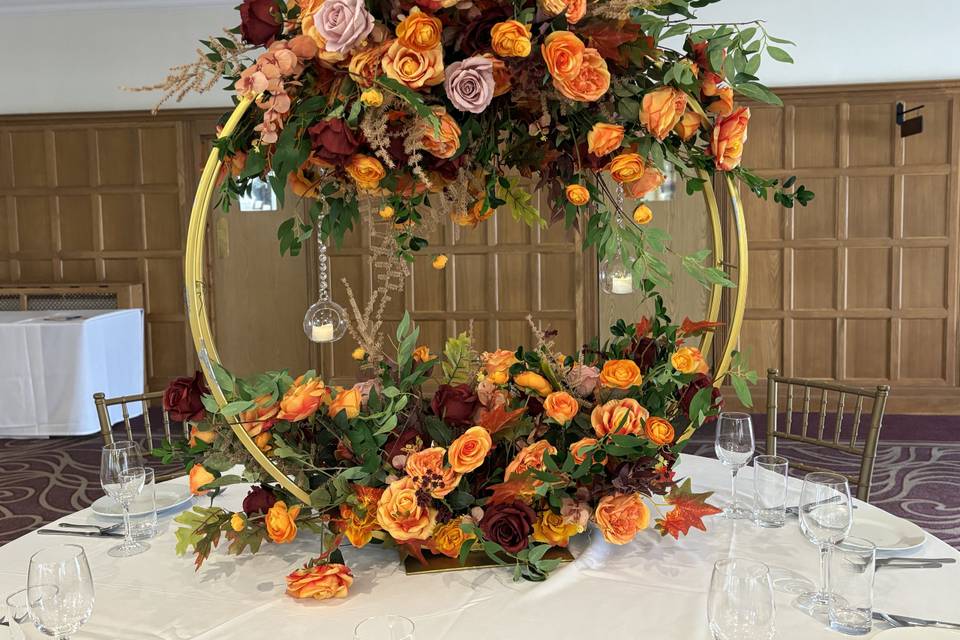 Orange Floral Centrepiece