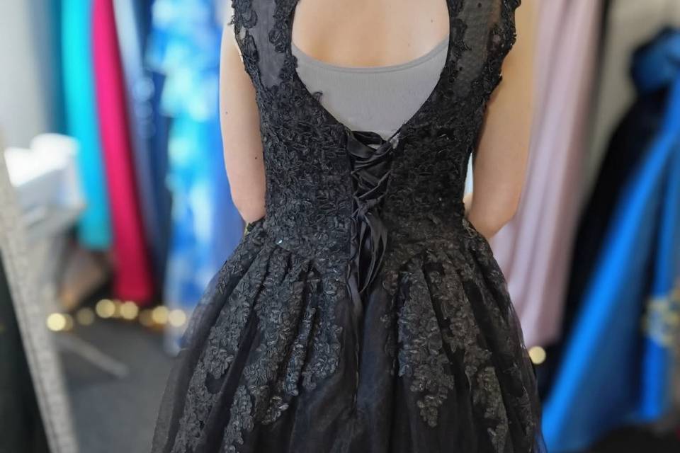 Black wedding dress