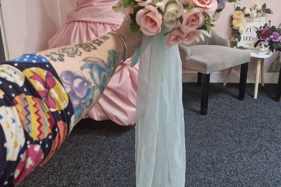 Baby blue bouquet